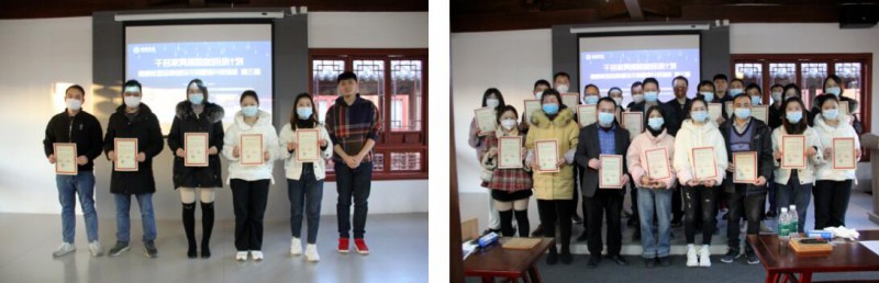 考核合格的學員們獲得結業證書