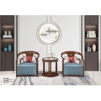 華軒新中式烏金木休閑椅309#、休閑幾333#