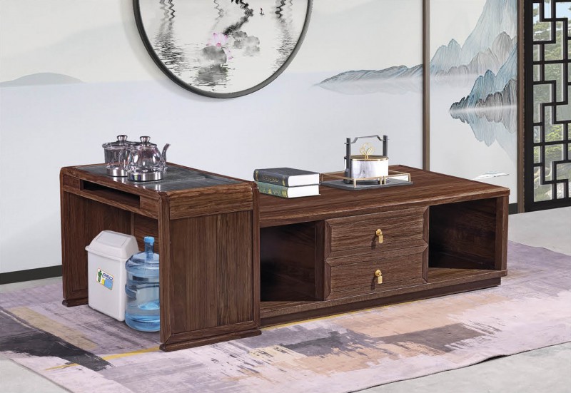 新中式烏金木長茶幾239#、茶幾邊柜239#