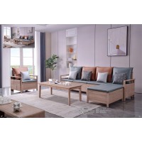 雅菲林北歐簡約白蠟木沙發20603#、茶幾20603#