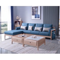 雅菲林北歐簡(jiǎn)約白蠟?zāi)旧嘲l(fā)20601#、茶幾20605#