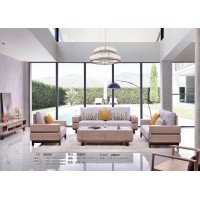 雅菲林極簡輕奢白蠟木沙發20606#、茶幾20608#