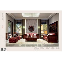 時尚新中式風格家具，烏金木家具，新中式家具全屋定制，昌龍禾運家具品牌生產廠家