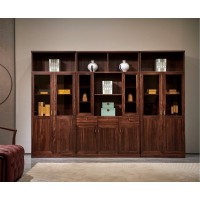 昌龍禾運新中式烏金木1-601#二門書柜、三門書柜