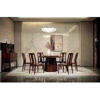 昌龍禾運新中式烏金木1-505#圓桌