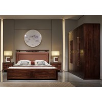 昌龍禾運新中式烏金木1-103#大床