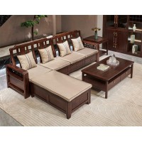 昌龍禾運新中式烏金木1-205#轉角沙發