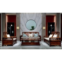昌龍禾運新中式烏金木1-205#沙發