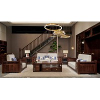 昌龍禾運新中式烏金木1-2012#沙發