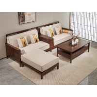 昌龍禾運新中式烏金木1-202#轉角沙發