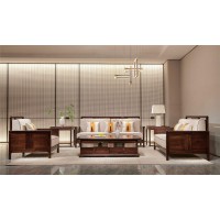 昌龍禾運新中式烏金木1-202#沙發