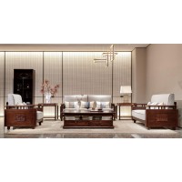 昌龍禾運新中式烏金木1-1912#沙發