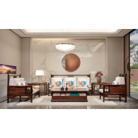 昌龍禾運新中式烏金木1-2010#沙發