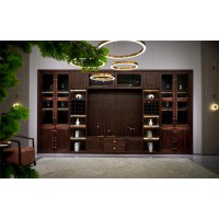 昌龍禾運新中式烏金木定制柜