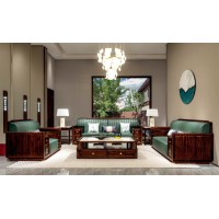 昌龍禾運新中式烏金木1-209#沙發