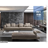 輕奢極簡風格軟體家具，南康現代簡約軟體沙發，江西休閑時尚軟床，園墅美家家具廠家