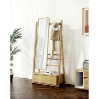 朗朝現(xiàn)代極簡(jiǎn)白蠟?zāi)綥2631#穿衣鏡