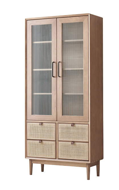 歌樂美北歐復古白蠟木S3006#書柜