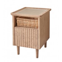 歌樂美北歐復古白蠟木S1038#床頭柜