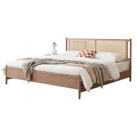 歌樂美北歐復古白蠟木G013#床（框架/高箱）