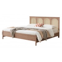 歌樂美北歐復古白蠟木S1033#床（框架/高箱）