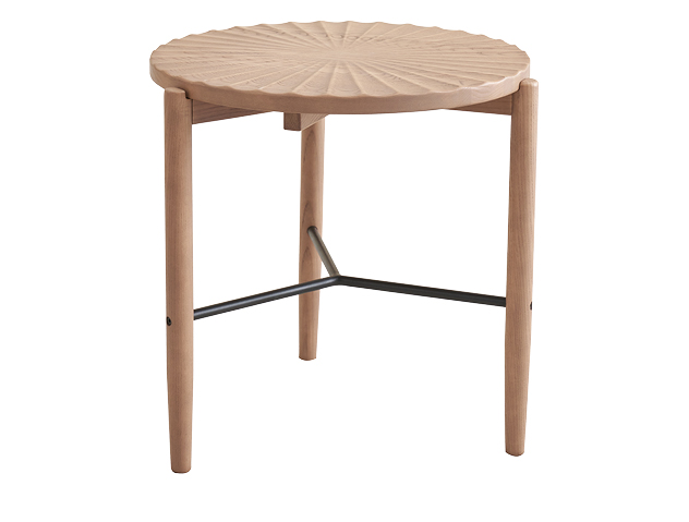 歌樂美北歐復(fù)古白蠟?zāi)維2061#小圓幾