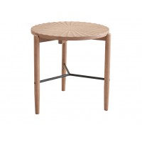 歌樂美北歐復(fù)古白蠟?zāi)維2061#小圓幾