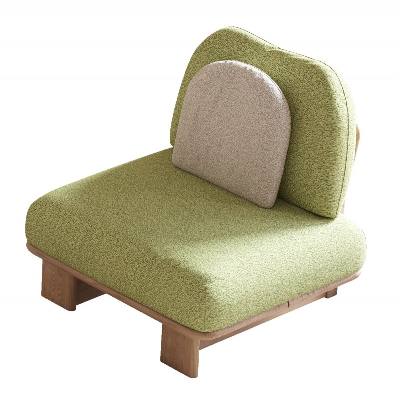 歌樂美北歐復(fù)古白蠟?zāi)維2085#單人位沙發(fā)