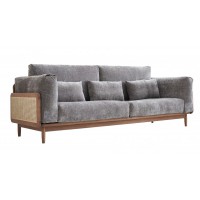 歌樂美北歐復古白蠟木S2018#三人位沙發