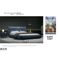 現代簡約風格軟體床，休閑時尚軟床，科技布、硅膠皮軟體床廠家，深圳慕吉思家具公司