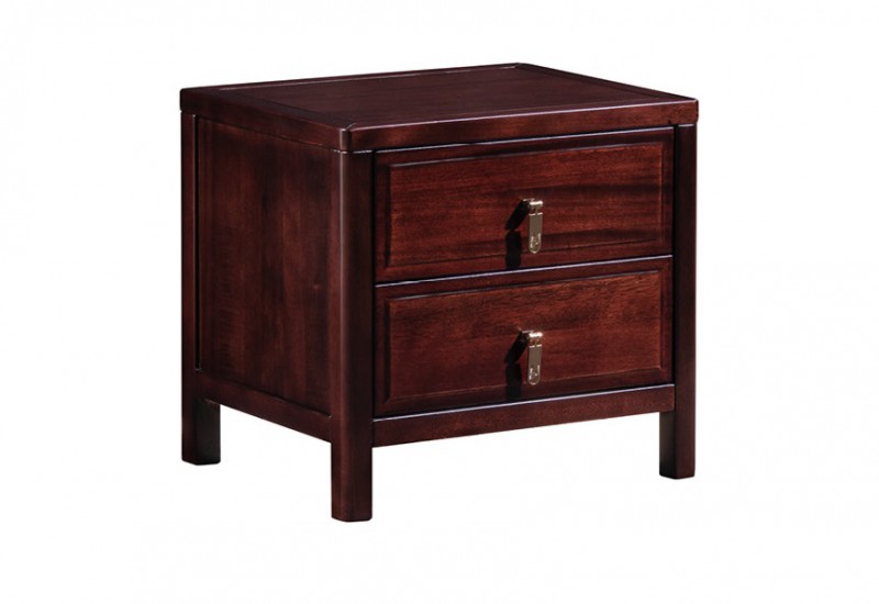 百福源康新中式烏金檀木床頭柜9216#