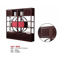百福源康新中式烏金檀木博古架9801#