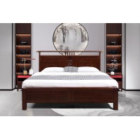 百福源康新中式烏金檀木床9215#