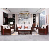 百福源康新中式烏金檀木沙發(fā)9302#