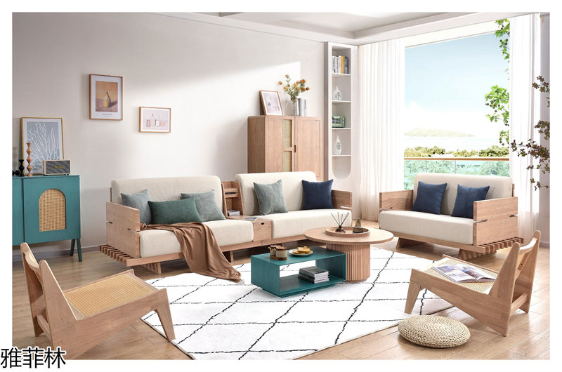 雅菲林現代極簡白蠟木家具