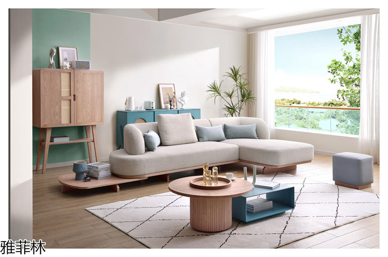 雅菲林現代極簡白蠟木家具