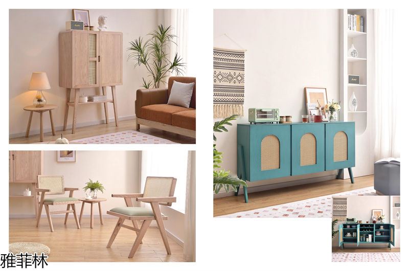 雅菲林現代極簡白蠟木家具