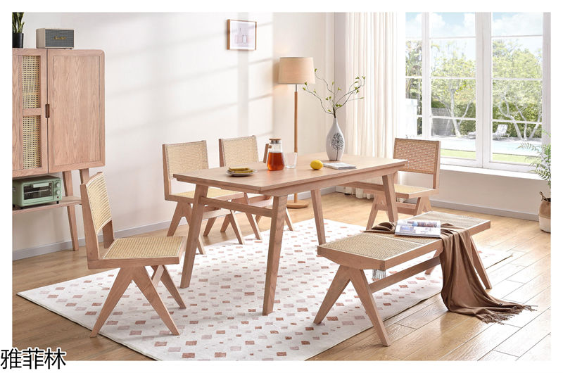 雅菲林現代極簡白蠟木家具