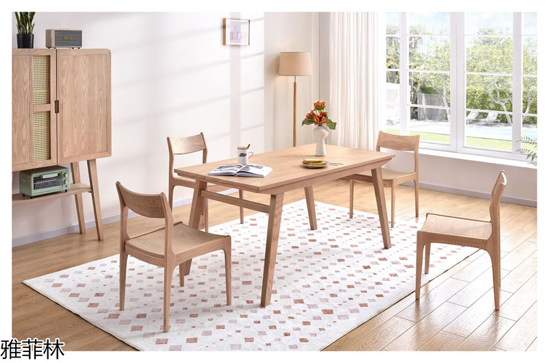 雅菲林現代極簡白蠟木家具