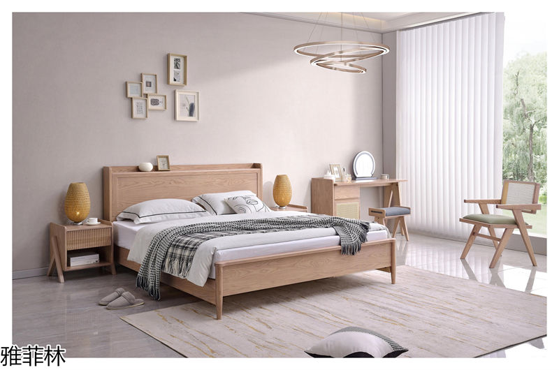 雅菲林現代極簡白蠟木家具