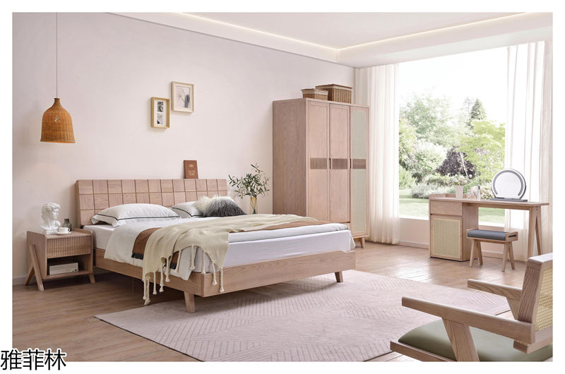 雅菲林現代極簡白蠟木家具