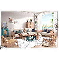 現代極簡白蠟木家具，南康北美白蠟木家具，侘寂風藤編實木家具，雅菲林家具廠家