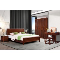 虔南世家天子系列南美黑檀新中式家具：201#床