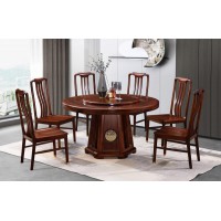 虔南世家天子系列南美黑檀新中式家具：Z181#圓餐臺