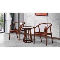 虔南世家天子系列南美黑檀新中式家具：Z166-2#休閑椅、Z166-3#休閑幾