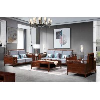 虔南世家天子系列南美黑檀新中式家具：Z137#沙發（1+2+3）