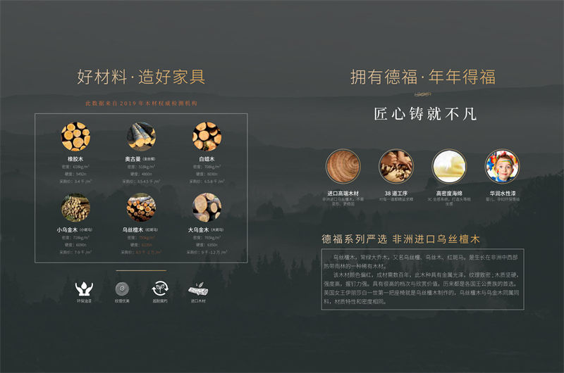 福瑞思特德福 德式極簡烏絲檀木家具