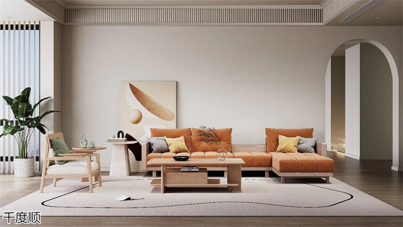 千度順奶油風白蠟木家具