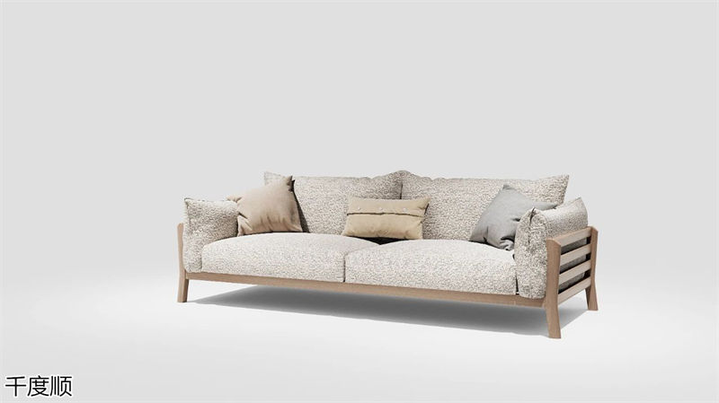 千度順奶油風白蠟木家具