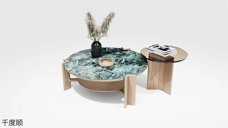 千度順奶油風白蠟木家具